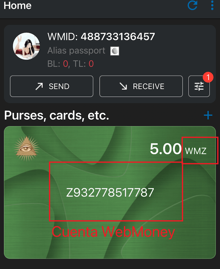 cuenta webmoney en livu app - livu español oficial